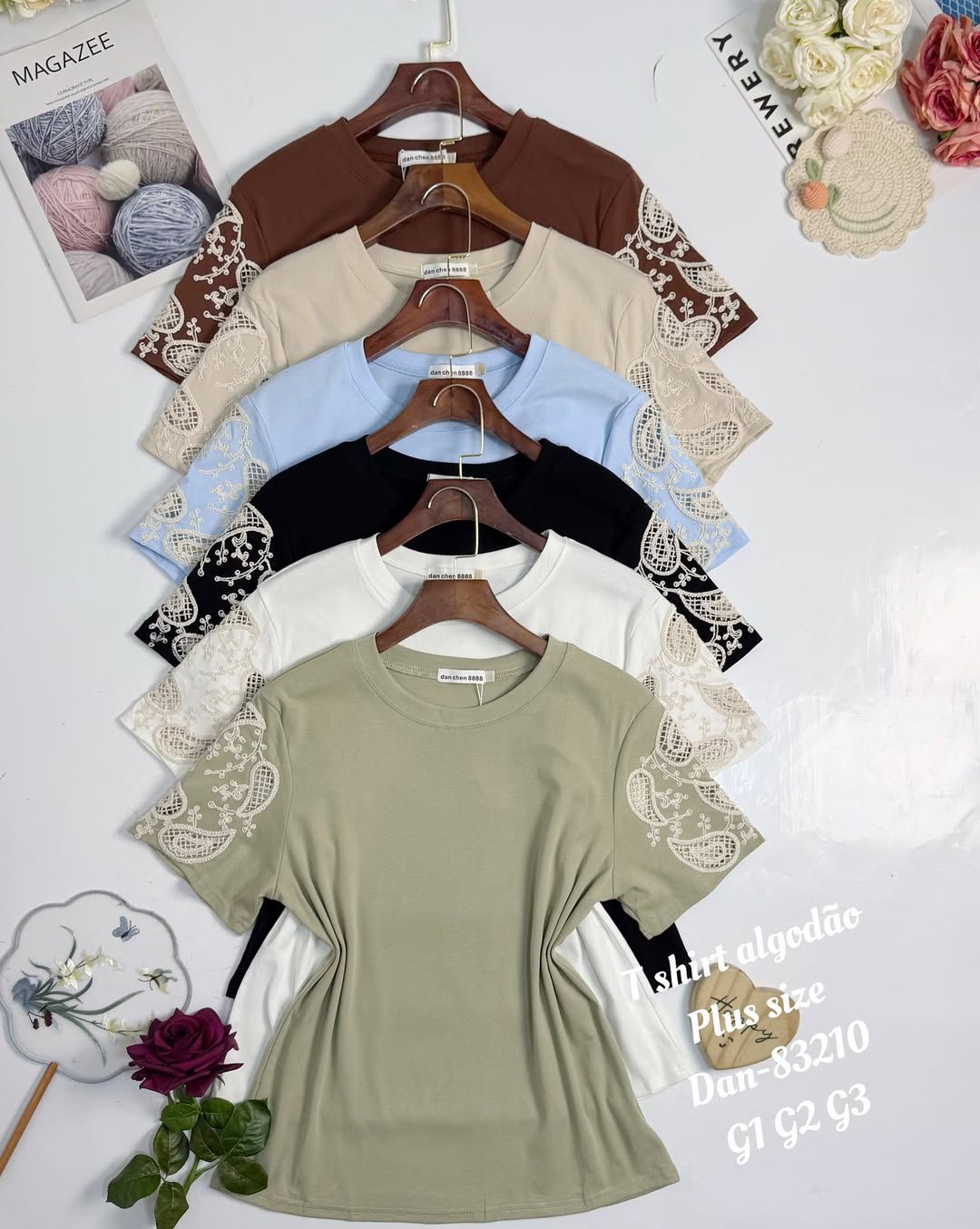 T-Shirt Algodão com Elastano