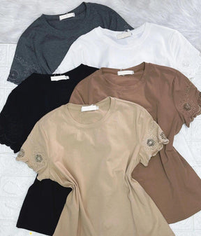 Blusa de Malha/Algodão